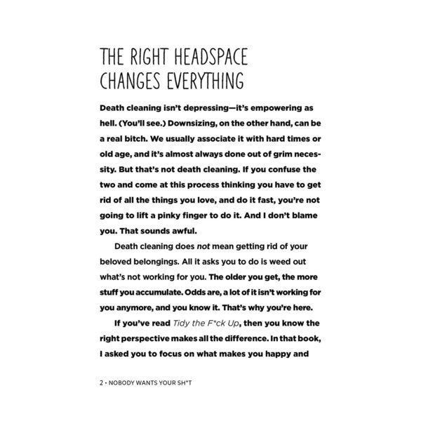Nobody Wants Your Sh*t : The Art of Decluttering Before You Die (Hardcover) - Image 3