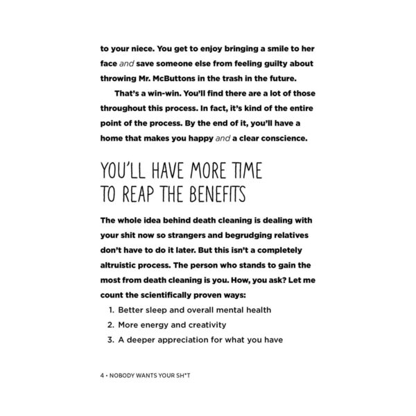 Nobody Wants Your Sh*t : The Art of Decluttering Before You Die (Hardcover) - Image 5