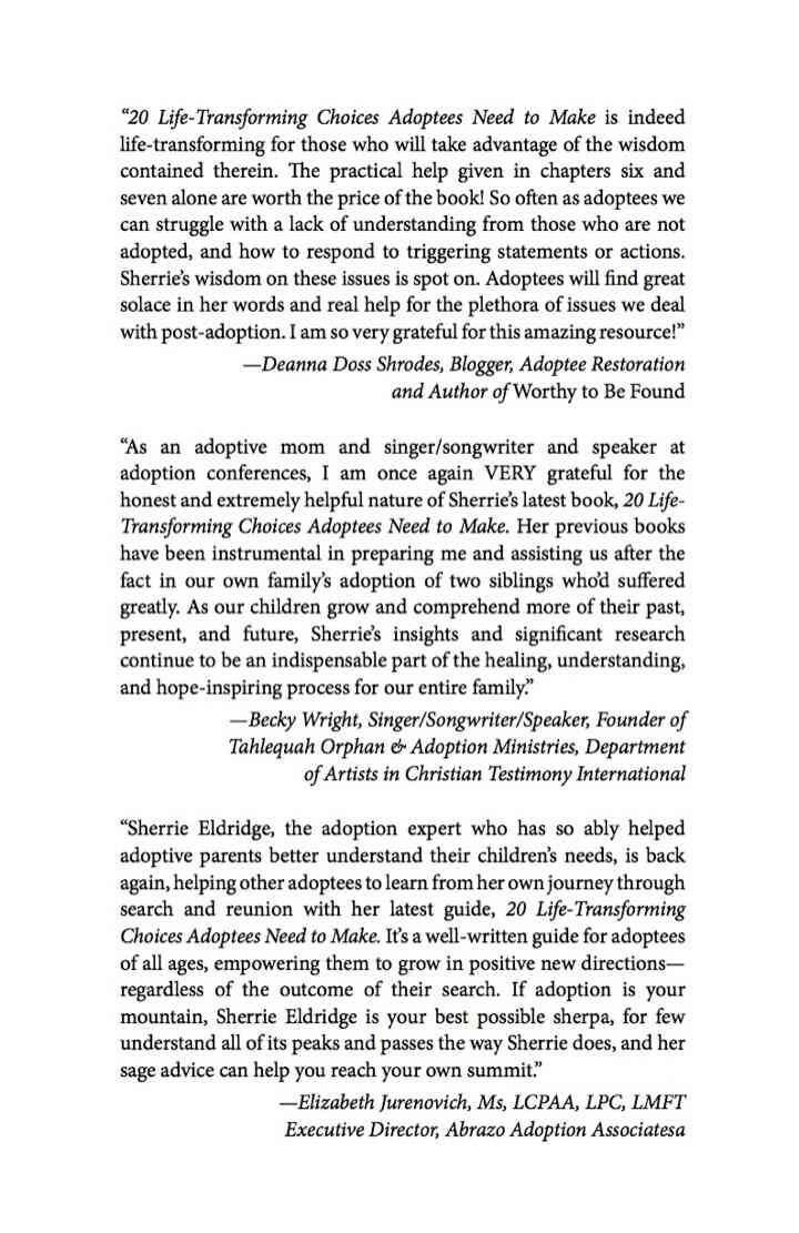 20 Life-Transforming Choices Adoptees Need to Make Se