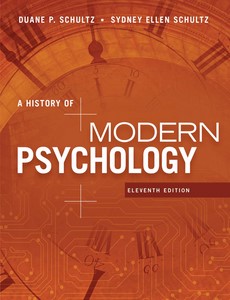 A History of Modern Psychology 11th by Duane P. Schultz