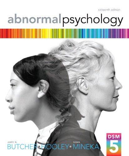 Abnormal Psychology 16Th Edition