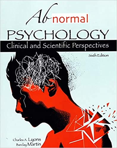 Abnormal Psychology: Clinical and Scientific Perspectives 6th Edition