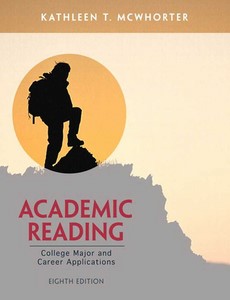Academic Reading 8th edition by Kathleen T. McWhorter