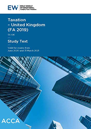 ACCA Taxation (TX) FA2019 Study Text - 2020-21