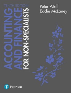 Accounting and Finance for Non-Specialists 10th by Eddie McLaney