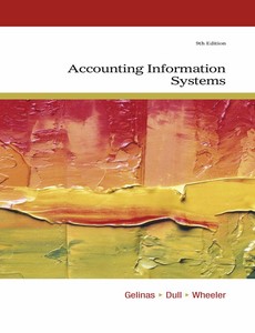 Accounting Information Systems 9th edition by Ulric J. Gelinas