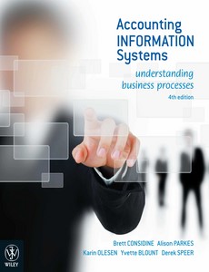 Accounting Information Systems Understanding Business Processes 4th Edition by Brett Considine