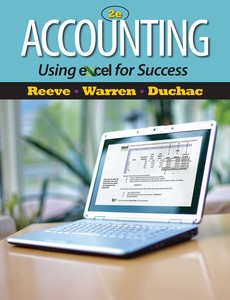 Accounting Using Excel for Success 2nd Edition by James Reeve
