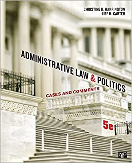 Administrative Law and Politics: Cases and Comments