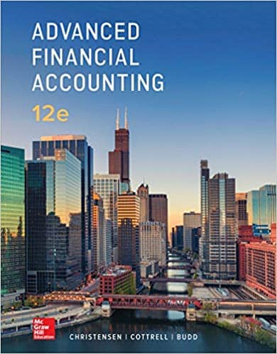 Advanced Financial Accounting (12th Edition) ?