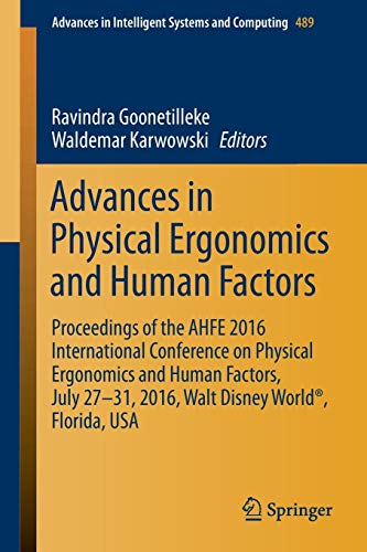 Advances in Physical Ergonomics and Human Factors