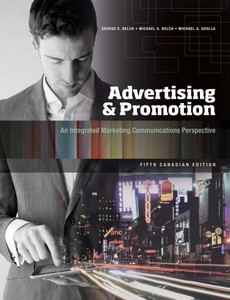 Advertising and Promotion An Integrated Marketing Communications Perspective 5th by George E Belch