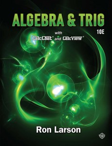 Algebra & Trigonometry 10th  Edition by Ron Larson