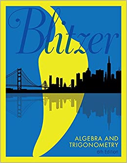 Algebra and Trigonometry (6th Edition)