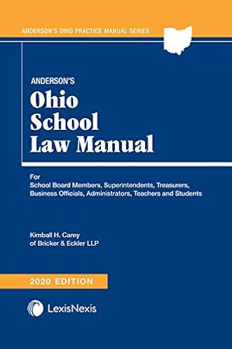 Anderson's Ohio School Law Manual, 2020th Edition