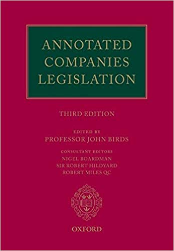 Annotated Companies Legislation