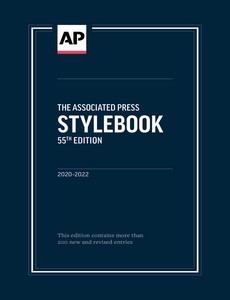 AP Stylebook 55th Edition 2020-2022 by The Associated Press