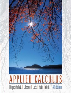 Applied calculus 4th Edition by Deborah Hughes Hallett
