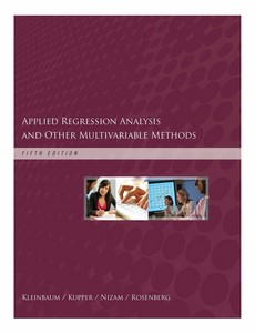 Applied Regression Analysis and Other Multivariable Methods 5th by David G. Kleinbaum