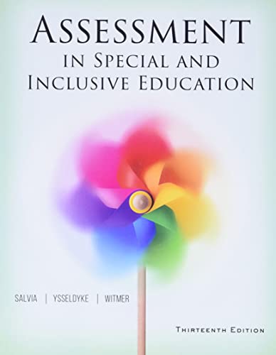 Assessment in Special and Inclusive Education 13th Edition