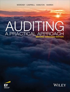 Auditing A Practical Approach, 2nd Canadian Edition by Robyn Moroney