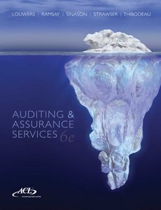 Auditing & Assurance Services 6th Edition by Louwers, Timothy