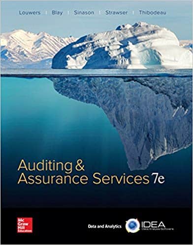 Auditing & Assurance Services (7th Edition) ?