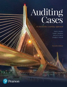 Auditing Cases An Interactive Learning Approach 7th Edition by Mark Frank