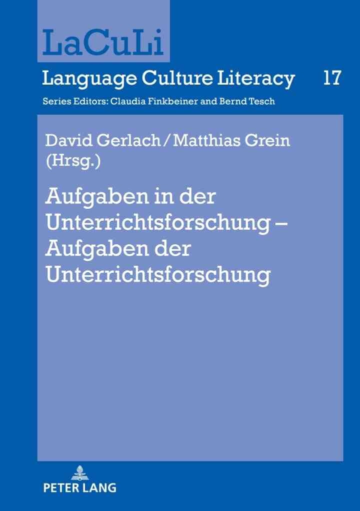 Aufgaben in der Unterrichtsforschung – Aufgaben der Unterrichtsforschung, 1st Edition