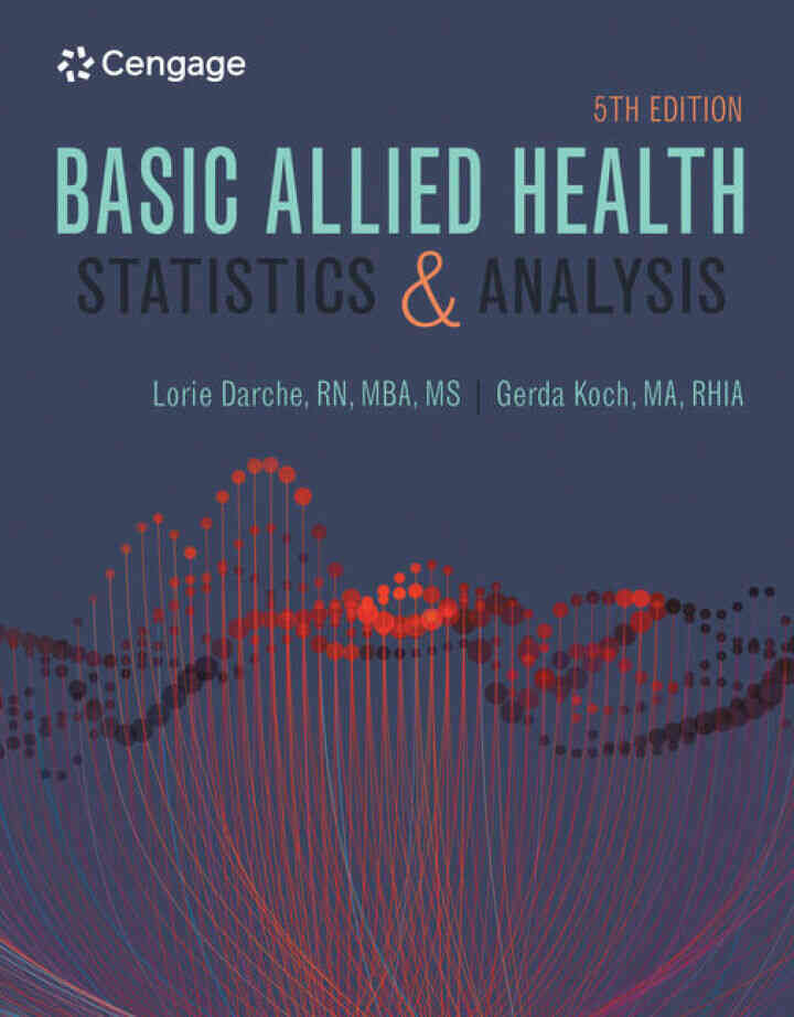 Basic Allied Health Statistics and Analysis 5th Edition