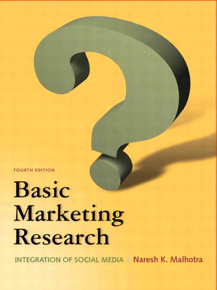 Basic Marketing Research, 4th Edition