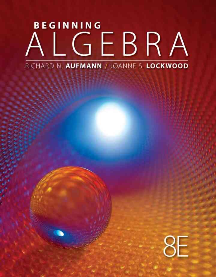 Beginning Algebra, 8th Edition