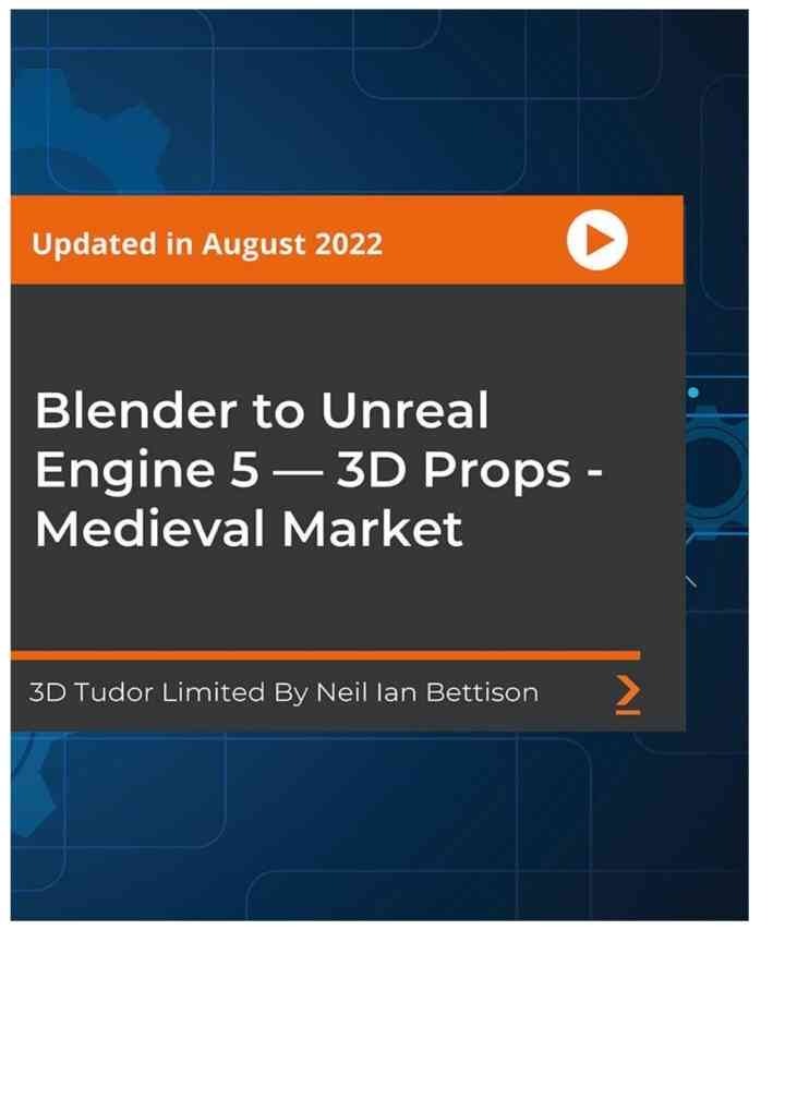 Blender to Unreal Engine 5 — 3D Props - Medieval Market, 1st Edition