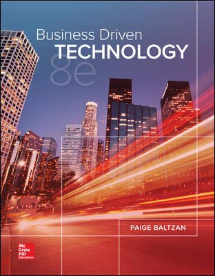 Business Driven Technology 8th edition by Paige Baltzan