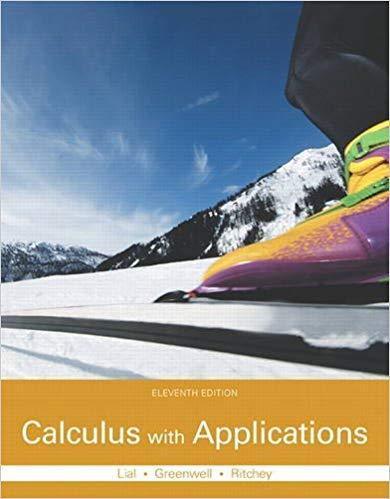 Calculus with Applications 11th Edition by Margaret L. Lial
