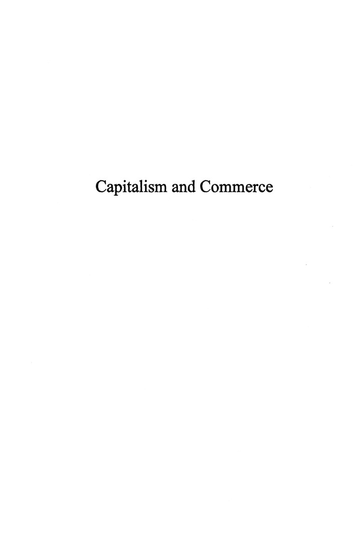 Capitalism and Commerce: Conceptual Foundations of Free Enterprise
