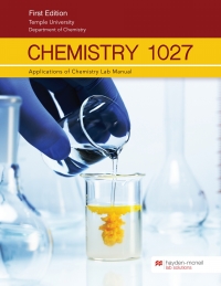 Chemistry 1027 Applications of Chemistry Lab Manual