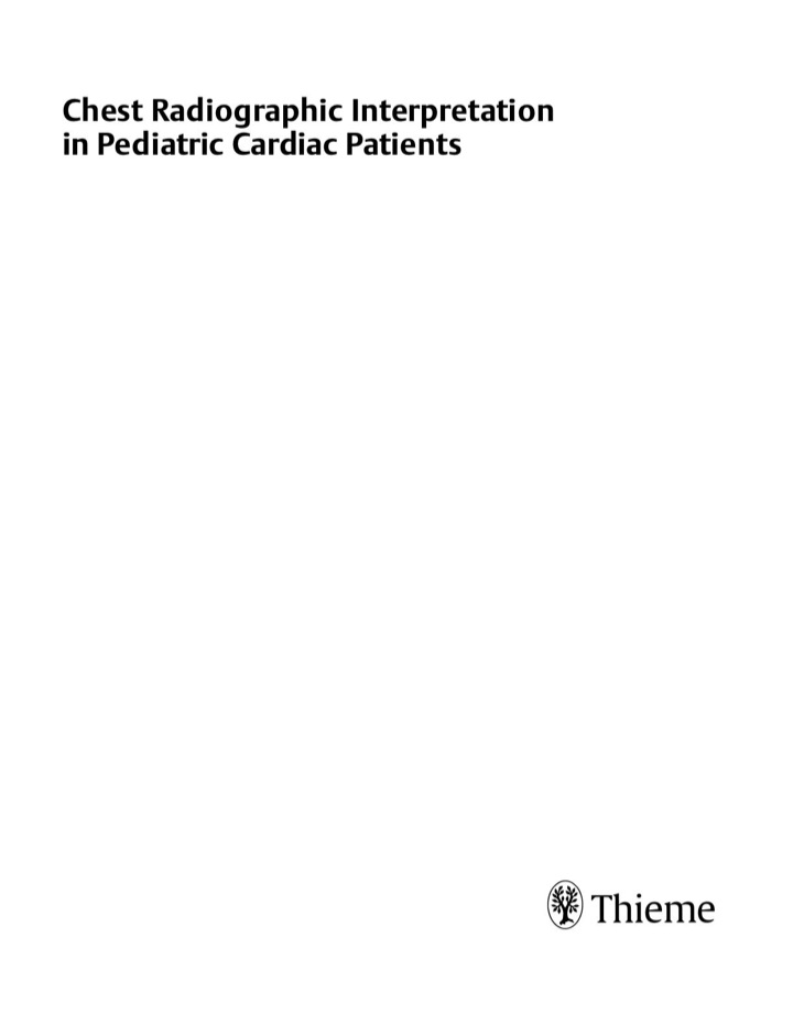 Chest Radiographic Interpretation in Pediatric Cardiac Patients