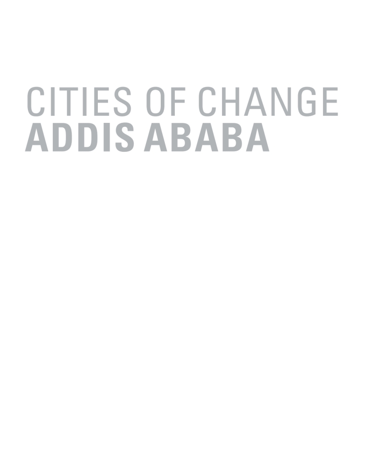 Cities of Change ? Addis Ababa: Transformation Strategies for Urban Territories in the 21st Century