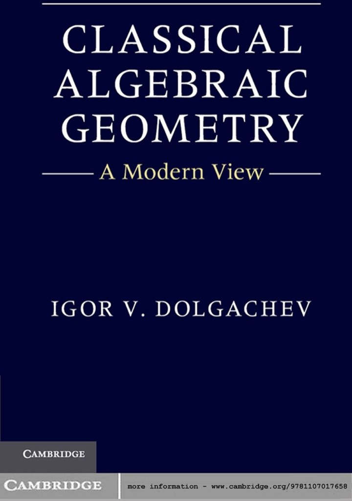 Classical Algebraic Geometry: A Modern View