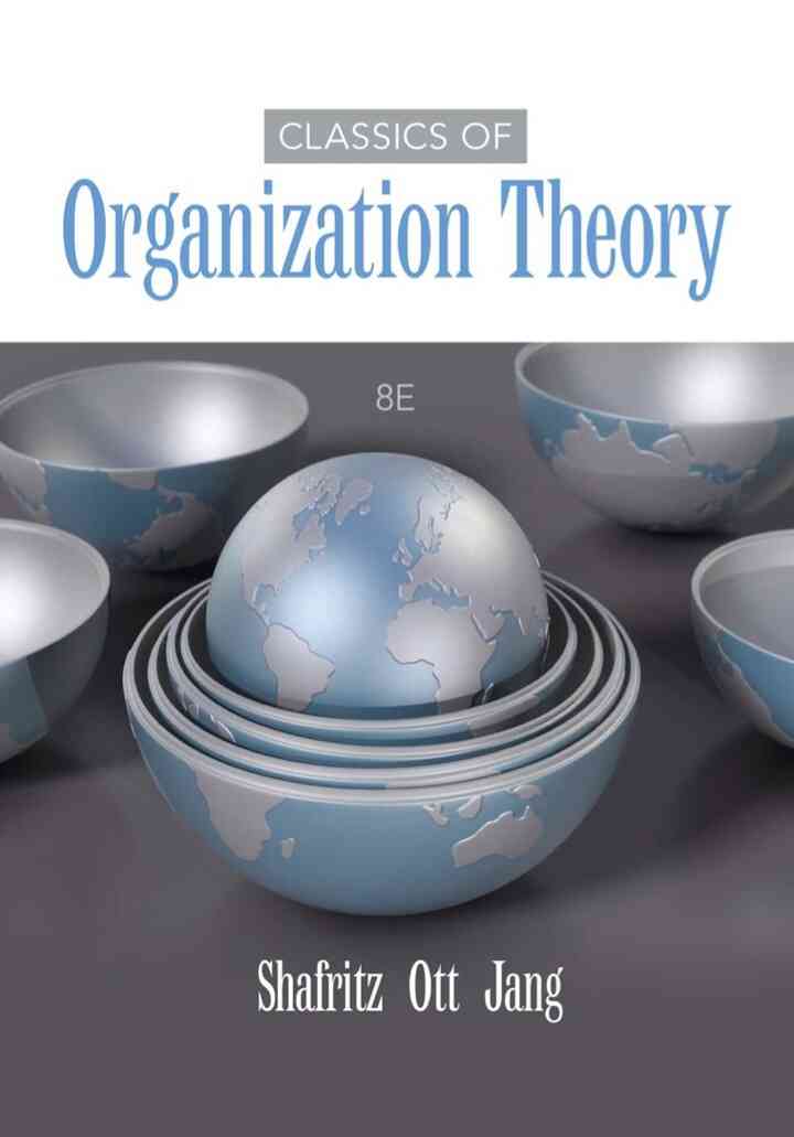 Classics of Organization Theory 8th Edition