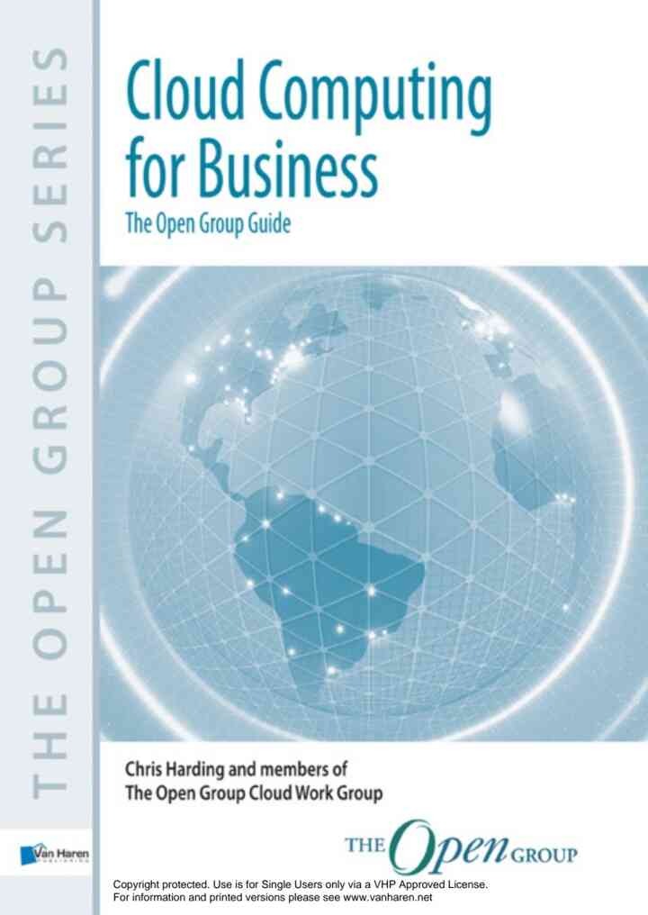 Cloud Computing for Business -The Open Group Guide, 1st Edition