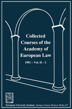 Collected Courses of the Academy of European Law