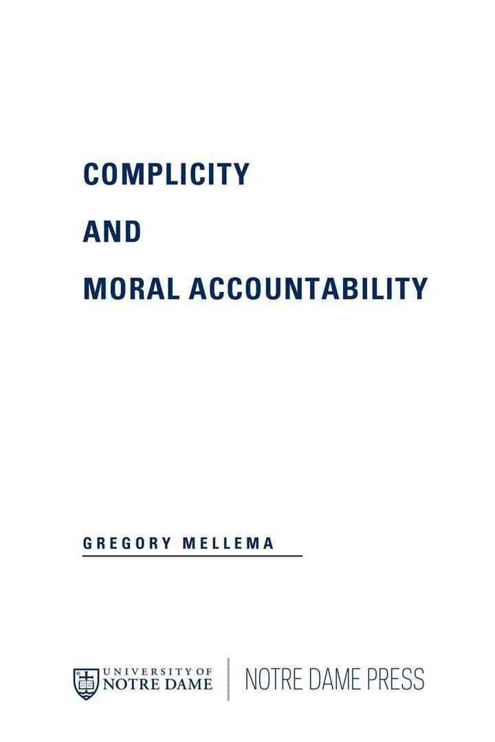 Complicity and Moral Accountability