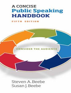 Concise Public Speaking Handbook, A 5th Edition by Steven A. Beebe