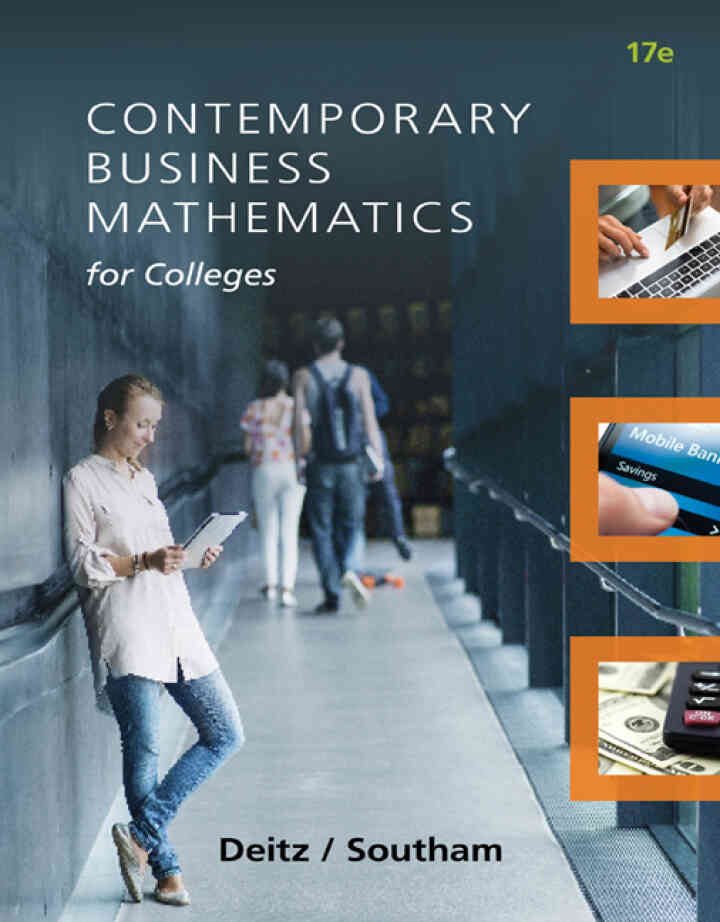 Contemporary Business Mathematics for Colleges, 17th Edition