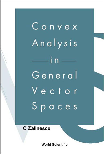 Convex Analysis In General Vector Spaces