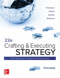 Crafting and Executing Strategy Concepts 22th Edition by Arthur Thompson Jr