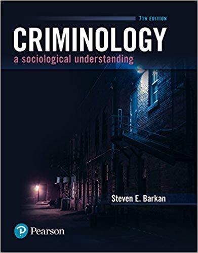 Criminology A Sociological Understanding 7Th Edition