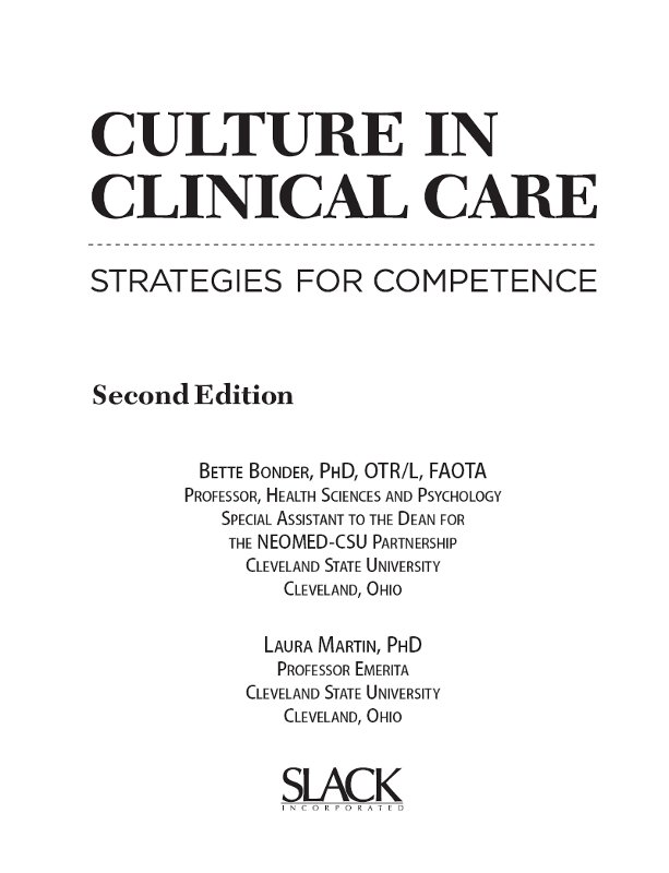 Culture in Clinical Care: Strategies for Competence